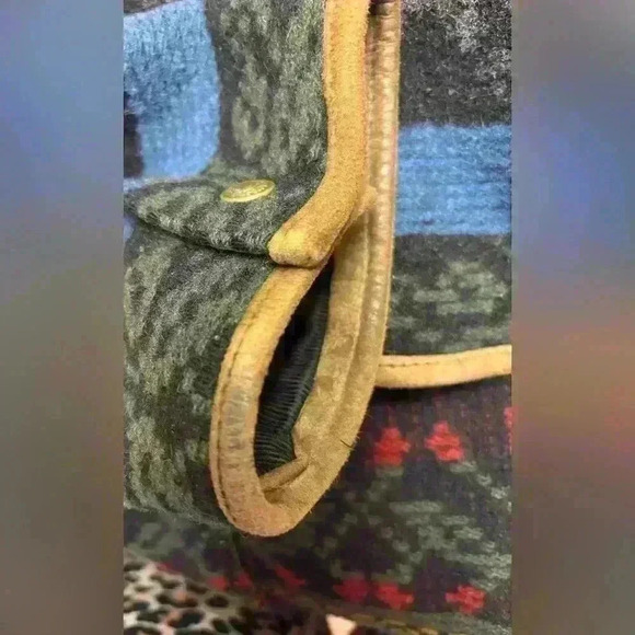 Woolrich Vintage Blanket Floral Native Print Jacket Coat Medium fits like Large - Picture 11 of 16